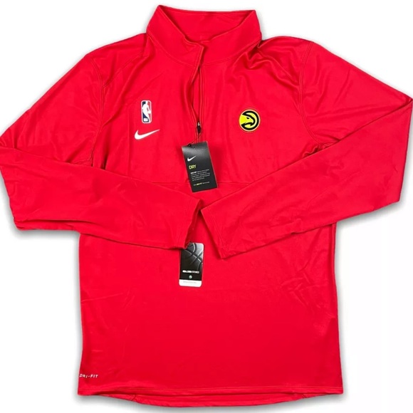 *NWT*Nike Atlanta Hawks 1/4 Zip Warm Up Jacket - Picture 4 of 5